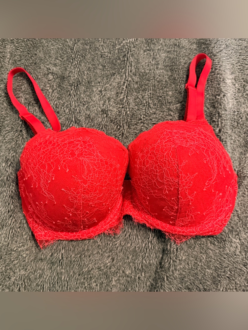 Victoria's Secret Red Lace Bra